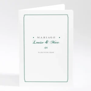Livret de messe mariage Typographies*Faire-part Elégant Best