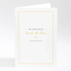 Livret de messe mariage Typographies*Faire-part Elégant Best