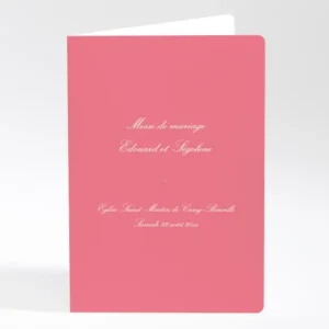Livret de messe mariage Traditionnel couleur*Faire-part Elégant Hot