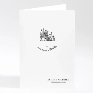 Livret de messe mariage Un mariage a Versailles*Faire-part Elégant Best