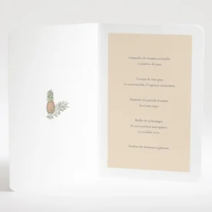 Menu mariage Ananas*Faire-part Elégant Fashion