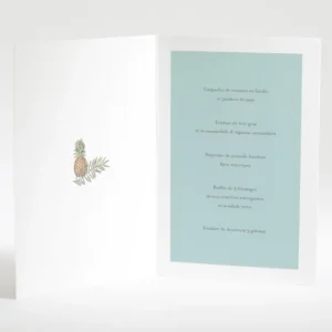 Menu mariage Ananas*Faire-part Elégant Fashion