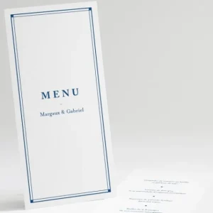 Menu mariage Contemporain*Faire-part Elégant Clearance
