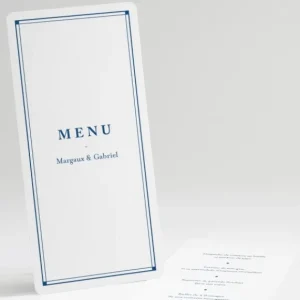 Menu mariage Contemporain*Faire-part Elégant Clearance