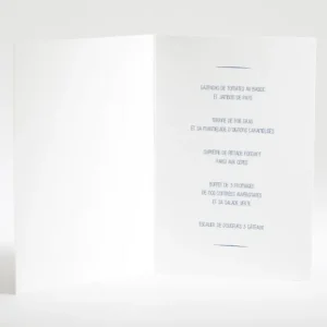 Menu mariage Couronne de feuilles*Faire-part Elégant Sale