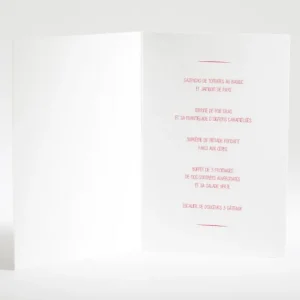 Menu mariage Couronne de feuilles*Faire-part Elégant Sale