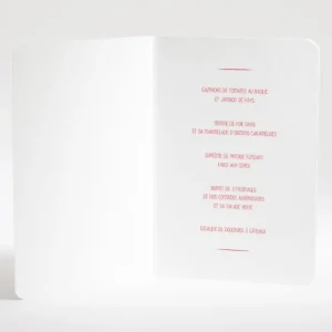 Menu mariage Couronne de feuilles*Faire-part Elégant Sale