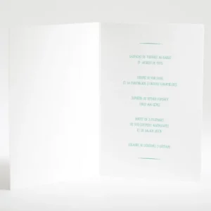 Menu mariage Couronne de feuilles*Faire-part Elégant Sale