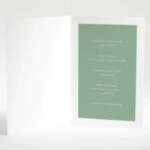 Menu mariage Couronne eucalyptus*Faire-part Elégant Online