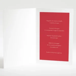 Menu mariage Elegantes baies*Faire-part Elégant New