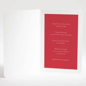 Menu mariage Elegantes baies*Faire-part Elégant New