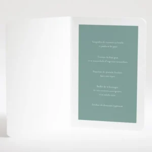 Menu mariage Elegantes baies*Faire-part Elégant New