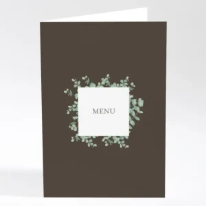 Menu mariage Eucalyptus*Faire-part Elégant Online