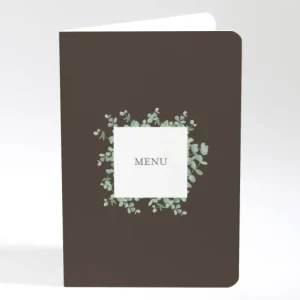 Menu mariage Eucalyptus*Faire-part Elégant Online