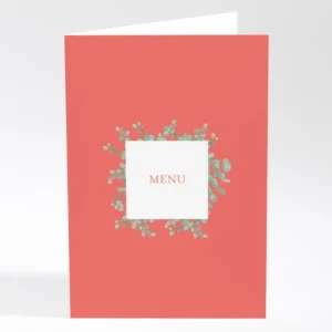 Menu mariage Eucalyptus*Faire-part Elégant Online