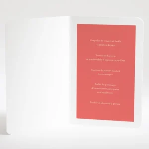 Menu mariage Eucalyptus*Faire-part Elégant Online
