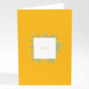 Menu mariage Eucalyptus*Faire-part Elégant Online