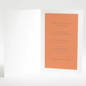Menu mariage Feuillage chic*Faire-part Elégant Fashion