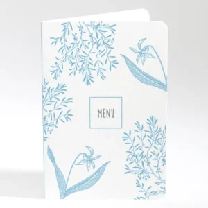 Menu mariage Feuillage chic*Faire-part Elégant Fashion