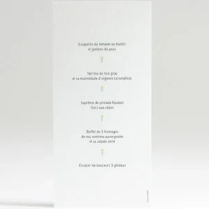 Menu mariage Fifties*Faire-part Elégant Best