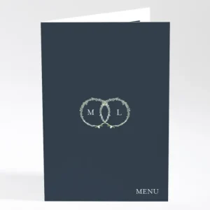 Menu mariage Gypsophile*Faire-part Elégant Hot