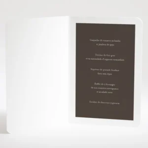 Menu mariage Gypsophile*Faire-part Elégant Hot