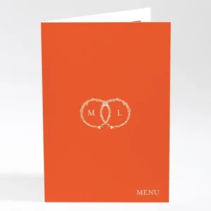 Menu mariage Gypsophile*Faire-part Elégant Hot