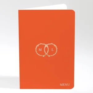 Menu mariage Gypsophile*Faire-part Elégant Hot