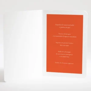 Menu mariage Gypsophile*Faire-part Elégant Hot