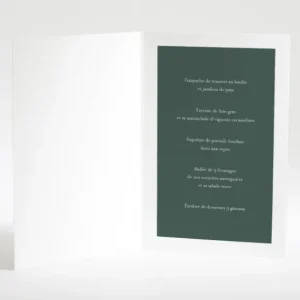 Menu mariage Gypsophile*Faire-part Elégant Hot
