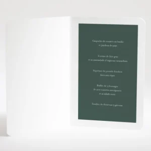 Menu mariage Gypsophile*Faire-part Elégant Hot