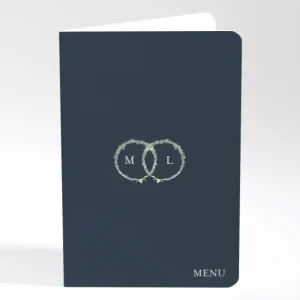 Menu mariage Gypsophile*Faire-part Elégant Hot