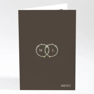 Menu mariage Gypsophile*Faire-part Elégant Hot