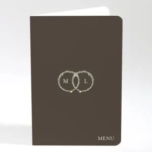 Menu mariage Gypsophile*Faire-part Elégant Hot