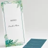 Menu mariage Jardin tropical*Faire-part Elégant Online