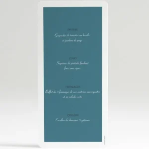 Menu mariage Jardin tropical*Faire-part Elégant Online