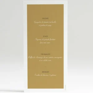 Menu mariage Jardin tropical*Faire-part Elégant Online