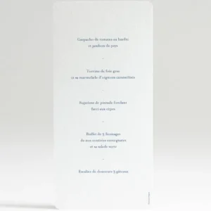 Menu mariage Jolie fleur*Faire-part Elégant Discount