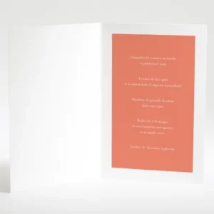 Menu mariage Jolies tomettes*Faire-part Elégant Sale