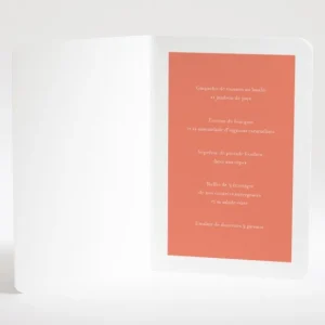 Menu mariage Jolies tomettes*Faire-part Elégant Sale