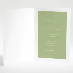 Menu mariage Lauriers*Faire-part Elégant New