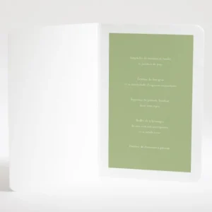 Menu mariage Lauriers*Faire-part Elégant New
