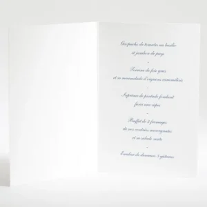 Menu mariage Liberty elegant*Faire-part Elégant Discount