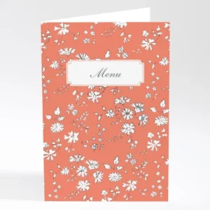Menu mariage Liberty elegant*Faire-part Elégant Discount