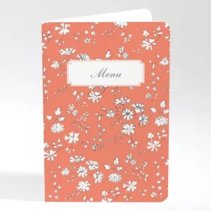 Menu mariage Liberty elegant*Faire-part Elégant Discount
