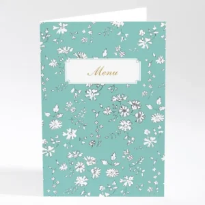 Menu mariage Liberty elegant*Faire-part Elégant Discount