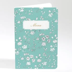 Menu mariage Liberty elegant*Faire-part Elégant Discount