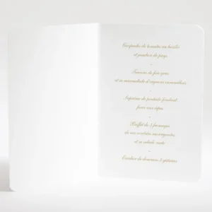 Menu mariage Liberty elegant*Faire-part Elégant Discount