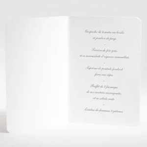 Menu mariage Liberty elegant*Faire-part Elégant Discount