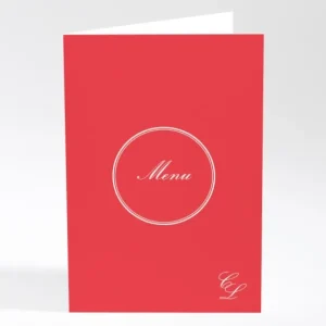 Menu mariage Medaillon elegant*Faire-part Elégant Outlet